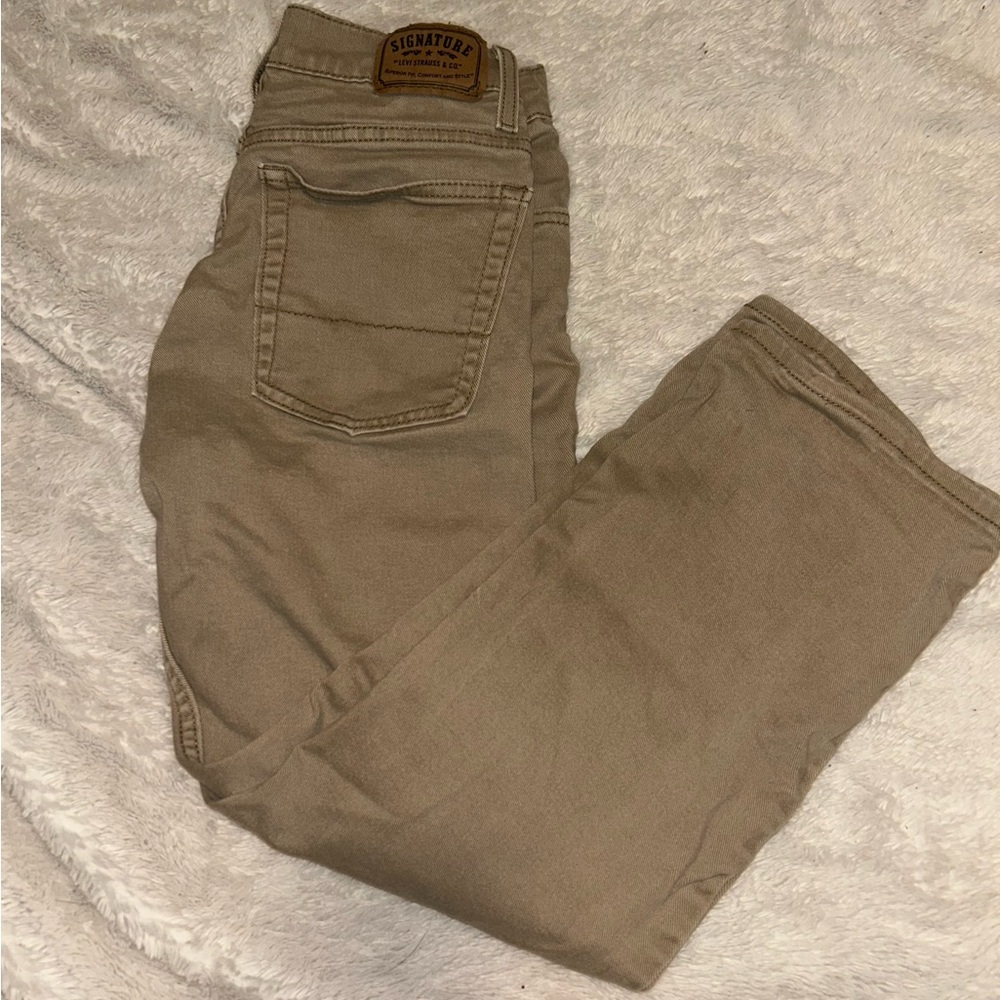 Levi's Tan Straight Leg Jeans